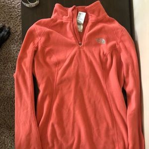 North face 1/4 zip fleece pullover